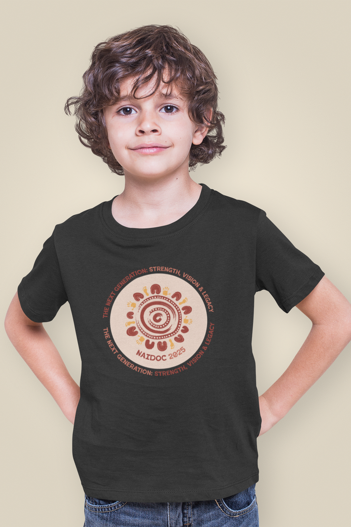 Pathways of Legacy - NAIDOC 2025 Kids' Cotton T-Shirt