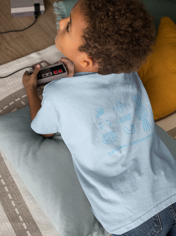 Guardians of Country (Blue) - Kids Cotton Tee