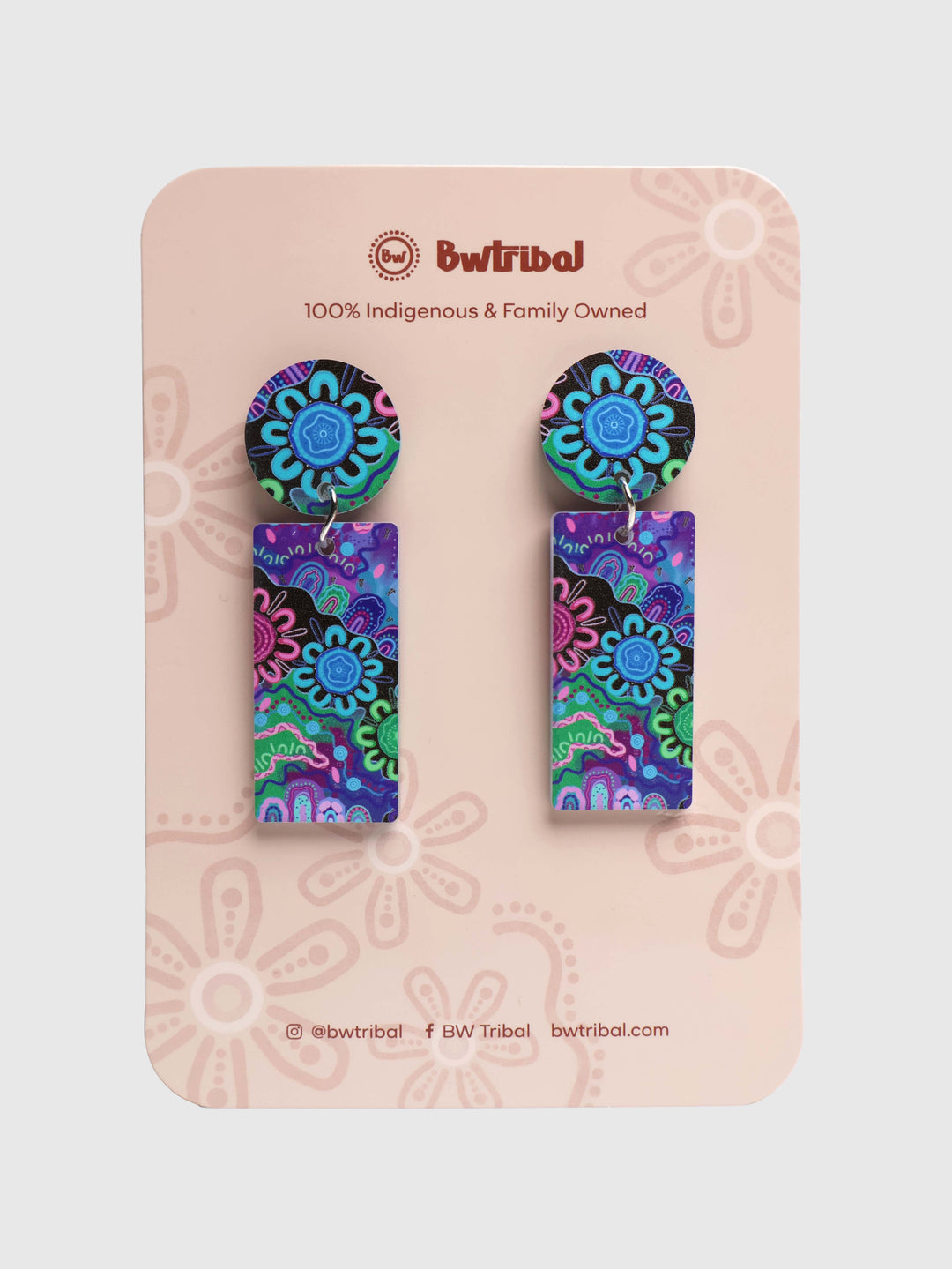 Kiki III - Rectangle Drop Earrings
