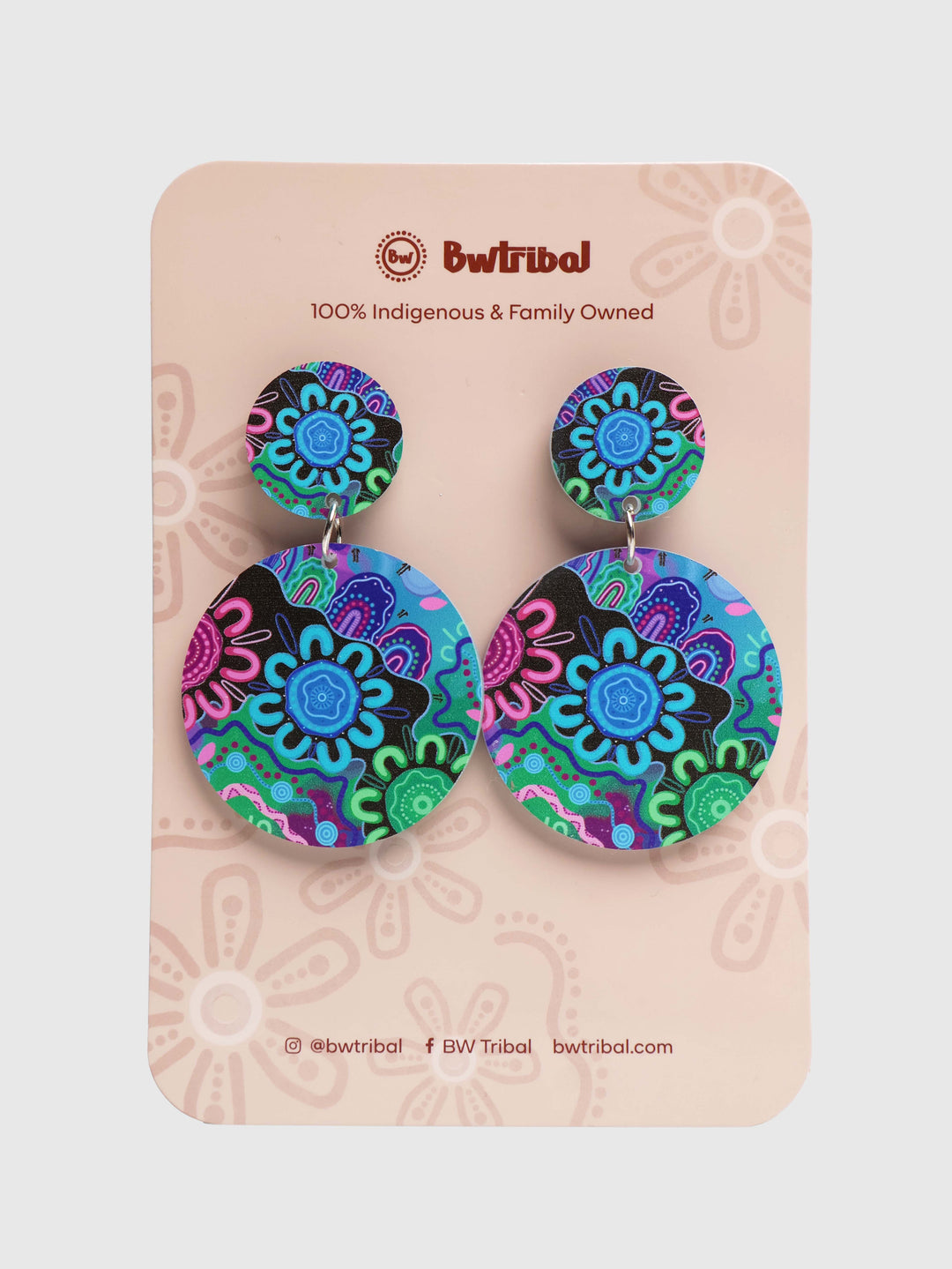 Kiki III - Round Drop Earrings