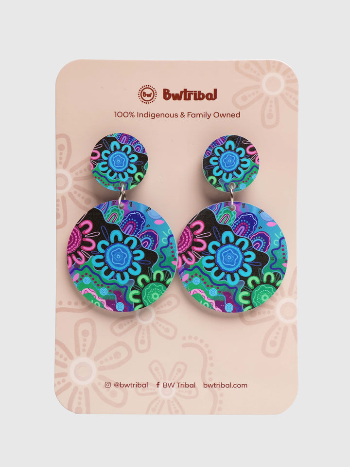 Kiki III - Round Drop Earrings