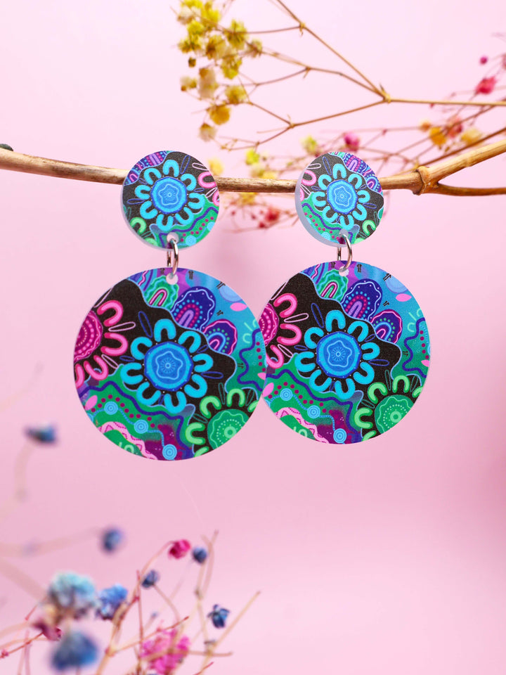 Kiki III - Round Drop Earrings