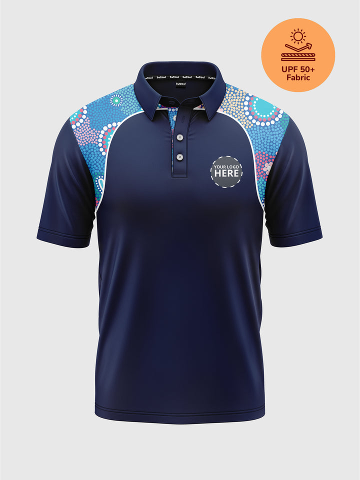 Old Ways Guiding New Paths - UPF 50+ - NAIDOC 25 Men's Custom Polo