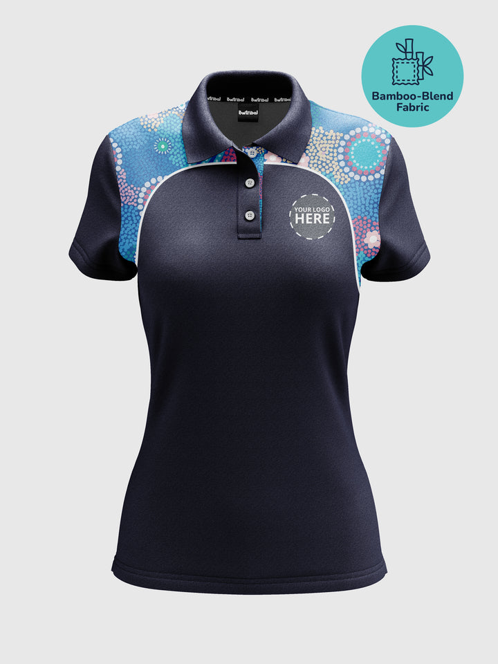 Old Ways Guiding New Paths - Bamboo - NAIDOC 25 Women's Custom Polo