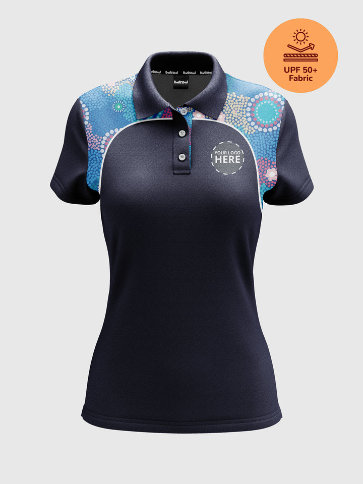 Old Ways Guiding New Paths - UPF 50+ - NAIDOC 25 Women's Custom Polo