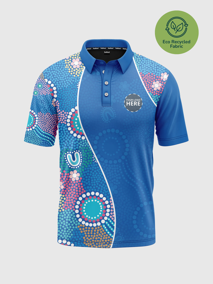 Old Ways Guiding New Paths - Signature Eco - NAIDOC 25 Men's Custom Polo