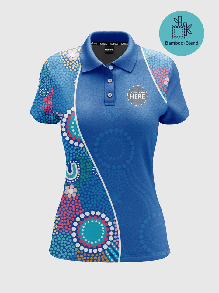 Old Ways Guiding New Paths - Signature Bamboo - NAIDOC 25 Women's Custom Polo