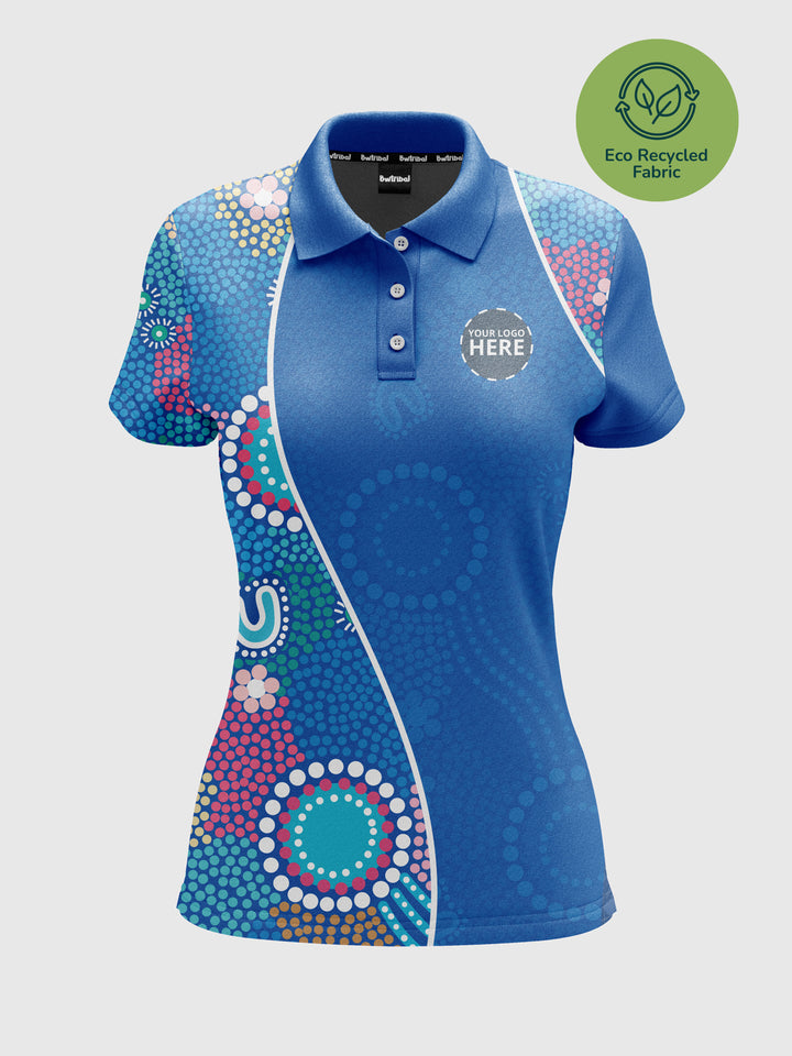 Old Ways Guiding New Paths - Signature Eco - NAIDOC 25 Women's Custom Polo