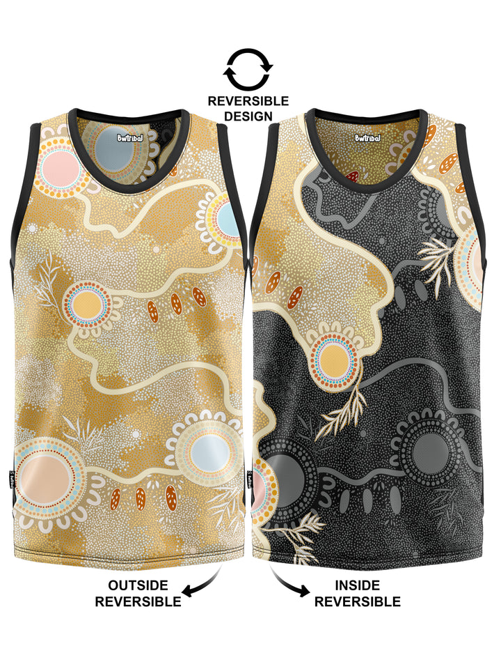 Ever Flowing - Reversible Singlet -  2 Designs in 1
