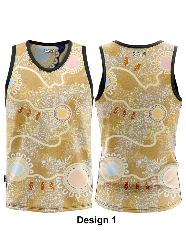 Ever Flowing - Reversible Singlet -  2 Designs in 1