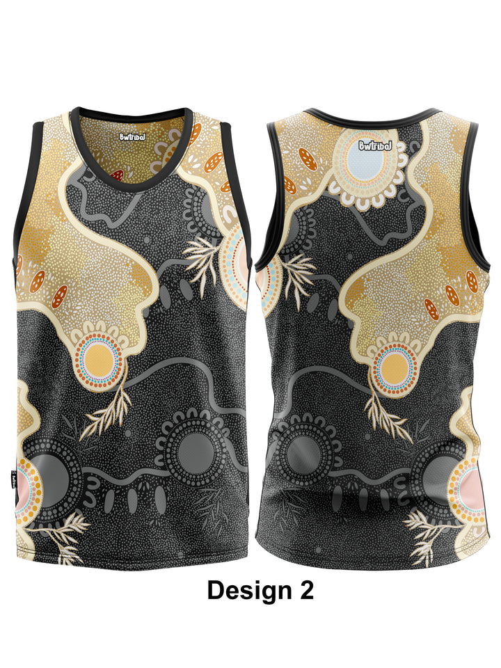 Ever Flowing - Reversible Singlet -  2 Designs in 1