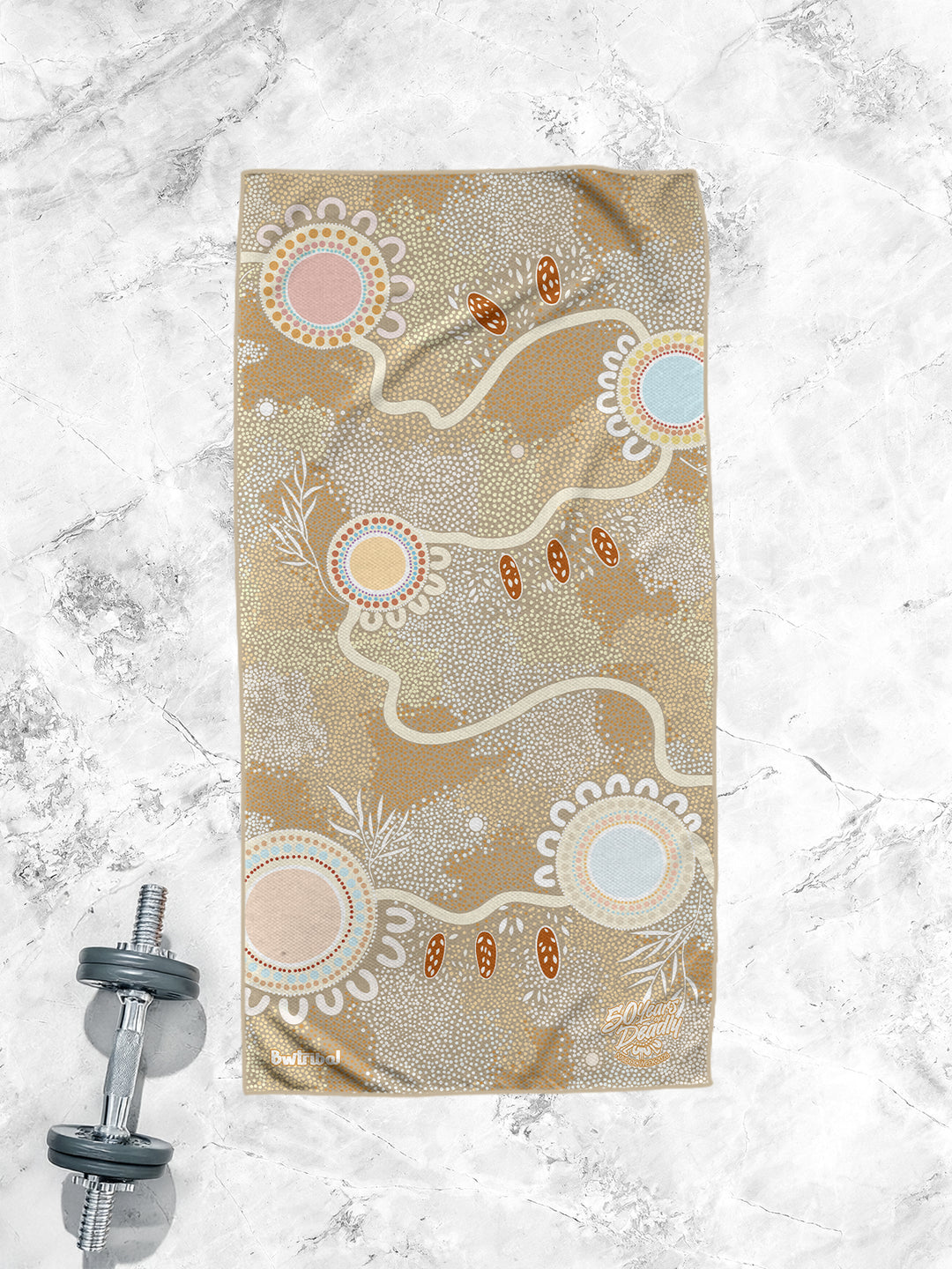 Ever Flowing - NAIDOC 2026 Waffle Fabric Gym Towel