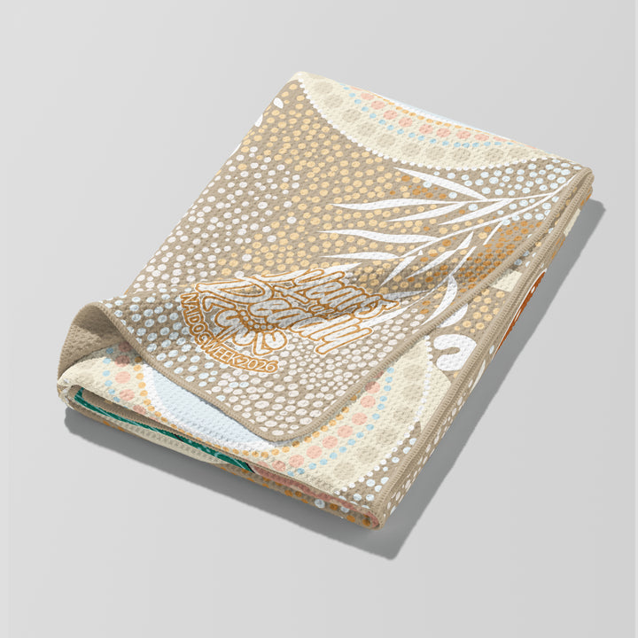 Ever Flowing - NAIDOC 2026 Waffle Fabric Gym Towel