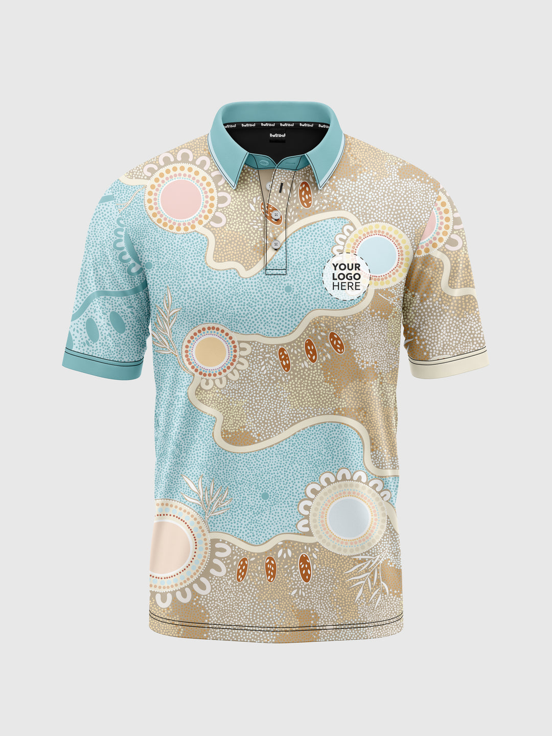 Ever Flowing - Signature - Eco - NAIDOC 26 Men's Custom Polo