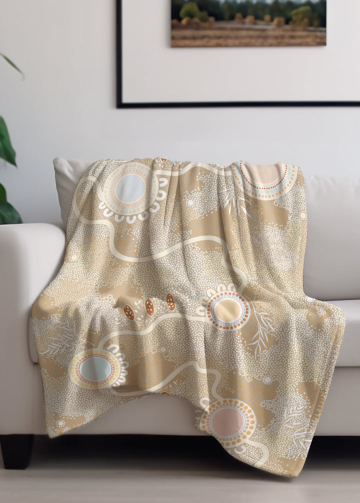 Ever Flowing – NAIDOC 2026 Throw Rug / Blanket