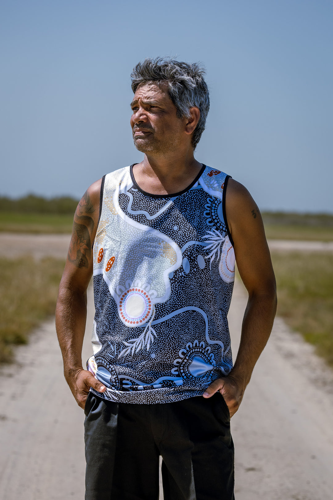 Ever Flowing - Reversible Singlet -  2 Designs in 1