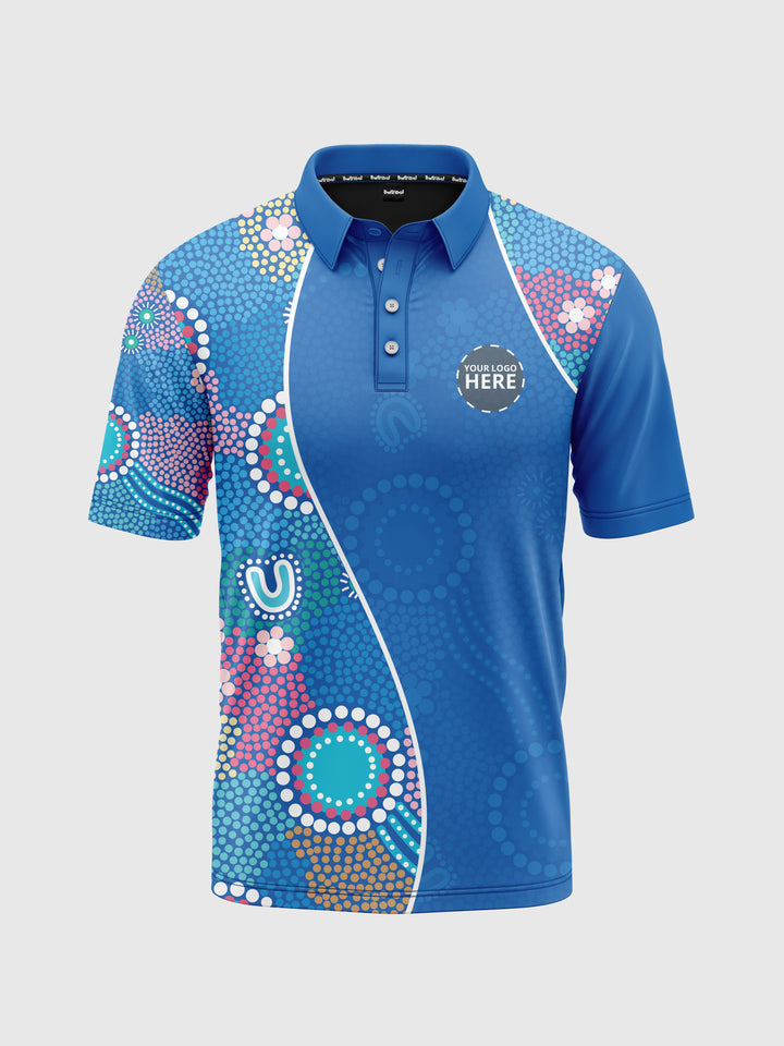 Old Ways Guiding New Paths - Signature Bamboo - NAIDOC 25 Men's Custom Polo