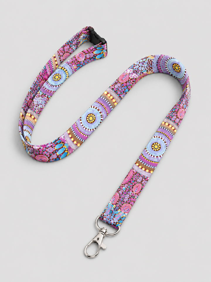 LETS COLLECT SEA SHELLS - - LANYARD + PHONE CLIP