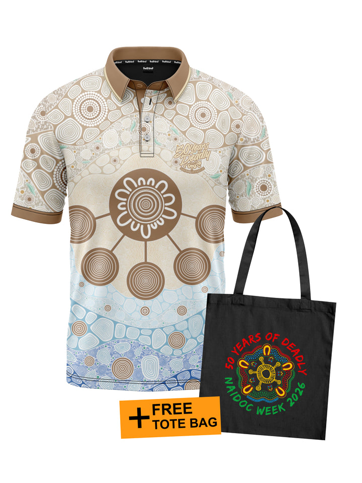 Yaliwunga (Always)- NAIDOC 2026 Men's Polo + Free Tote bag with every order