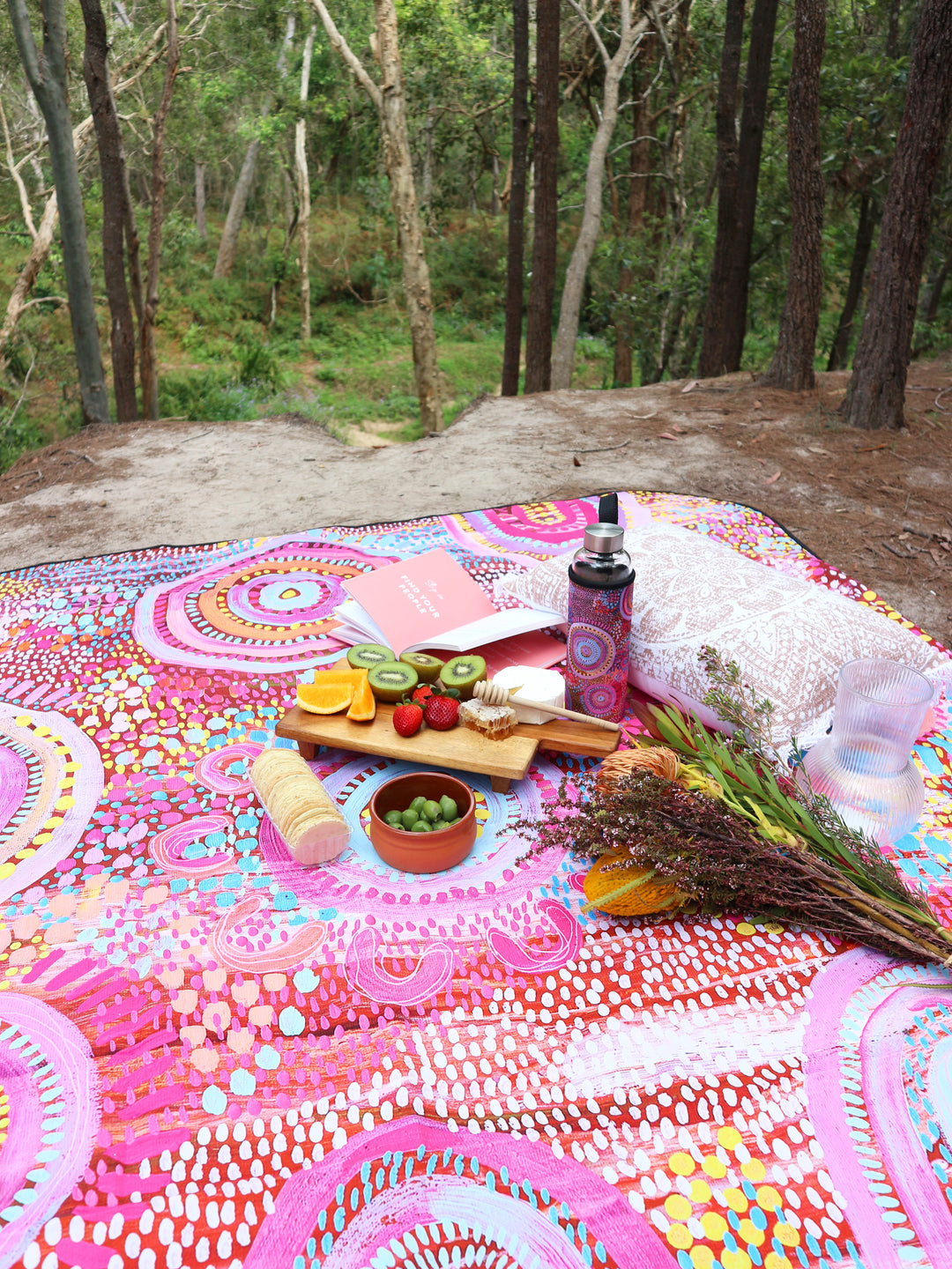 Let's Collect Seashells - Water-Resistant Picnic Mat