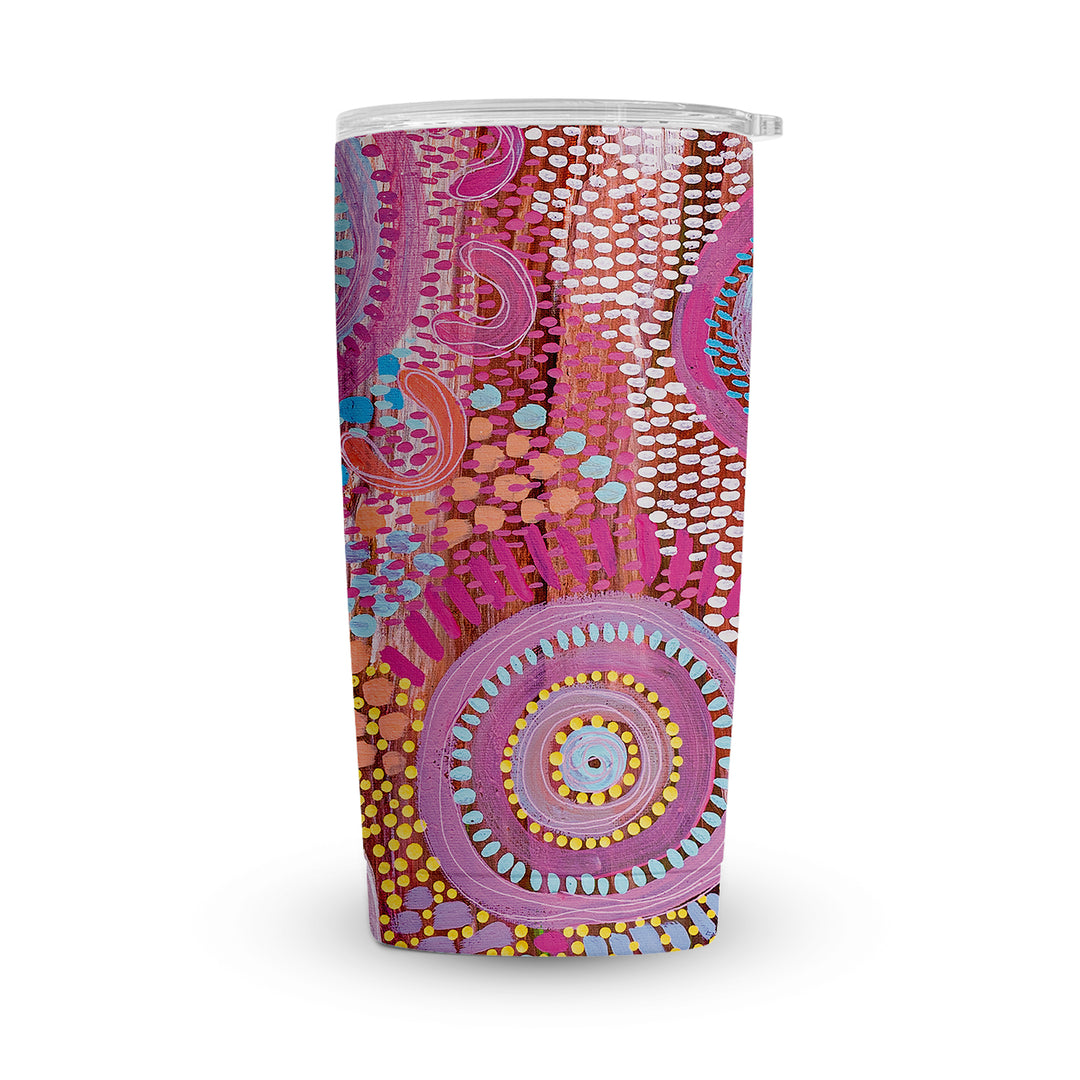 Let’s Collect Seashells - Vacuum Tumbler (20oz) Insulated with Magnetic Lid