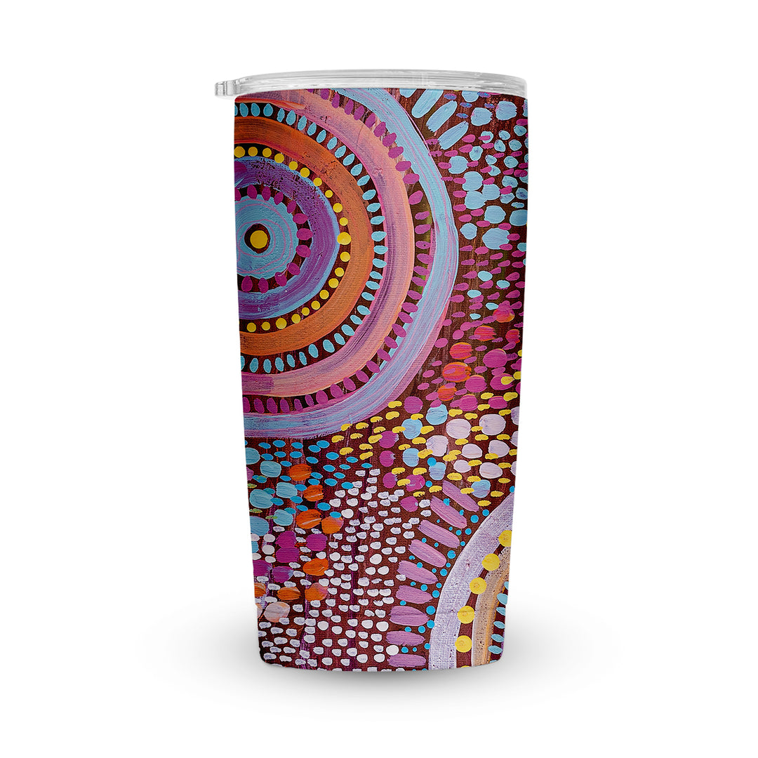 Let’s Collect Seashells - Vacuum Tumbler (20oz) Insulated with Magnetic Lid