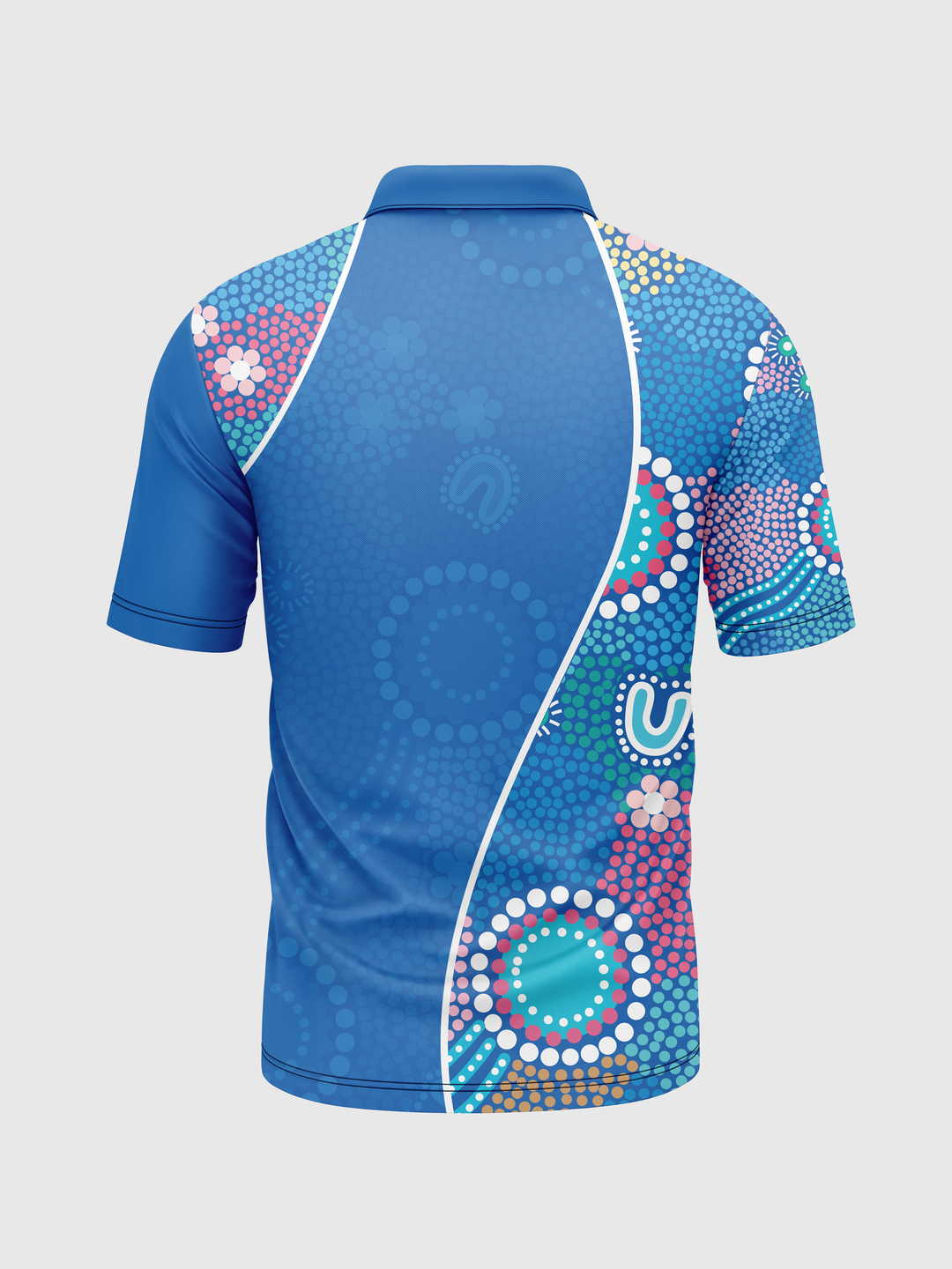 Old Ways Guiding New Paths - Signature Bamboo - NAIDOC 25 Men's Custom Polo