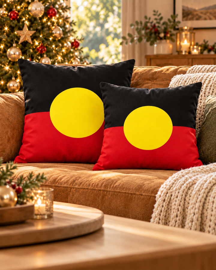 Aboriginal Flag - Cushion Cover
