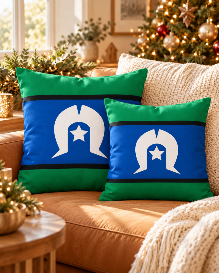 Torres Strait Islander Flag - Cushion Cover
