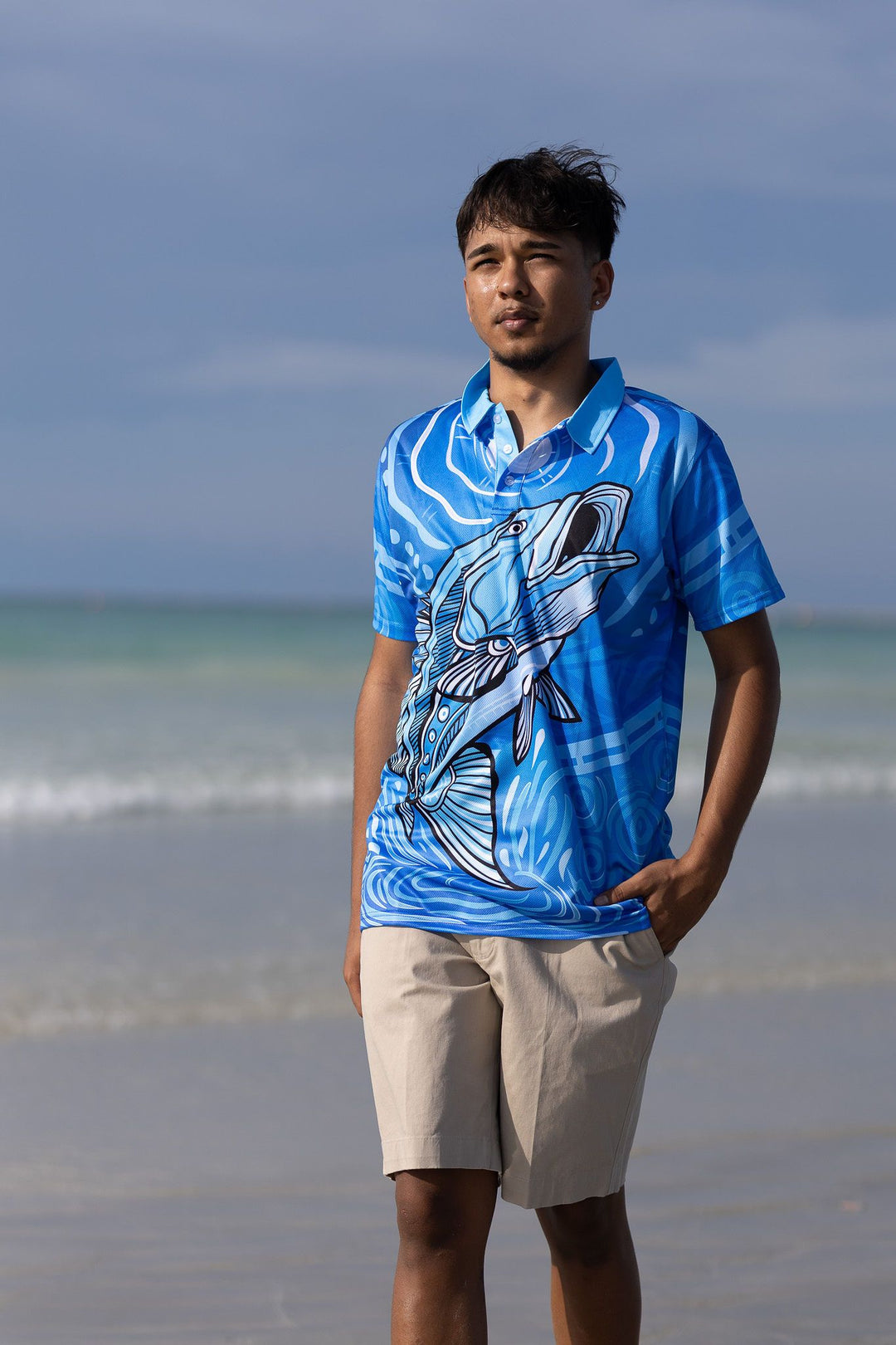 Full Moon Barramundi - Men's Polo