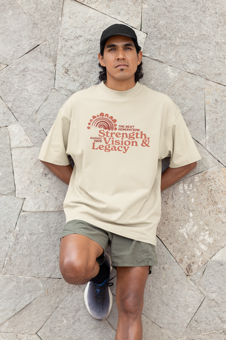 Strength, Vision & Legacy - NAIDOC 2025 Men's Oversized T-Shirt