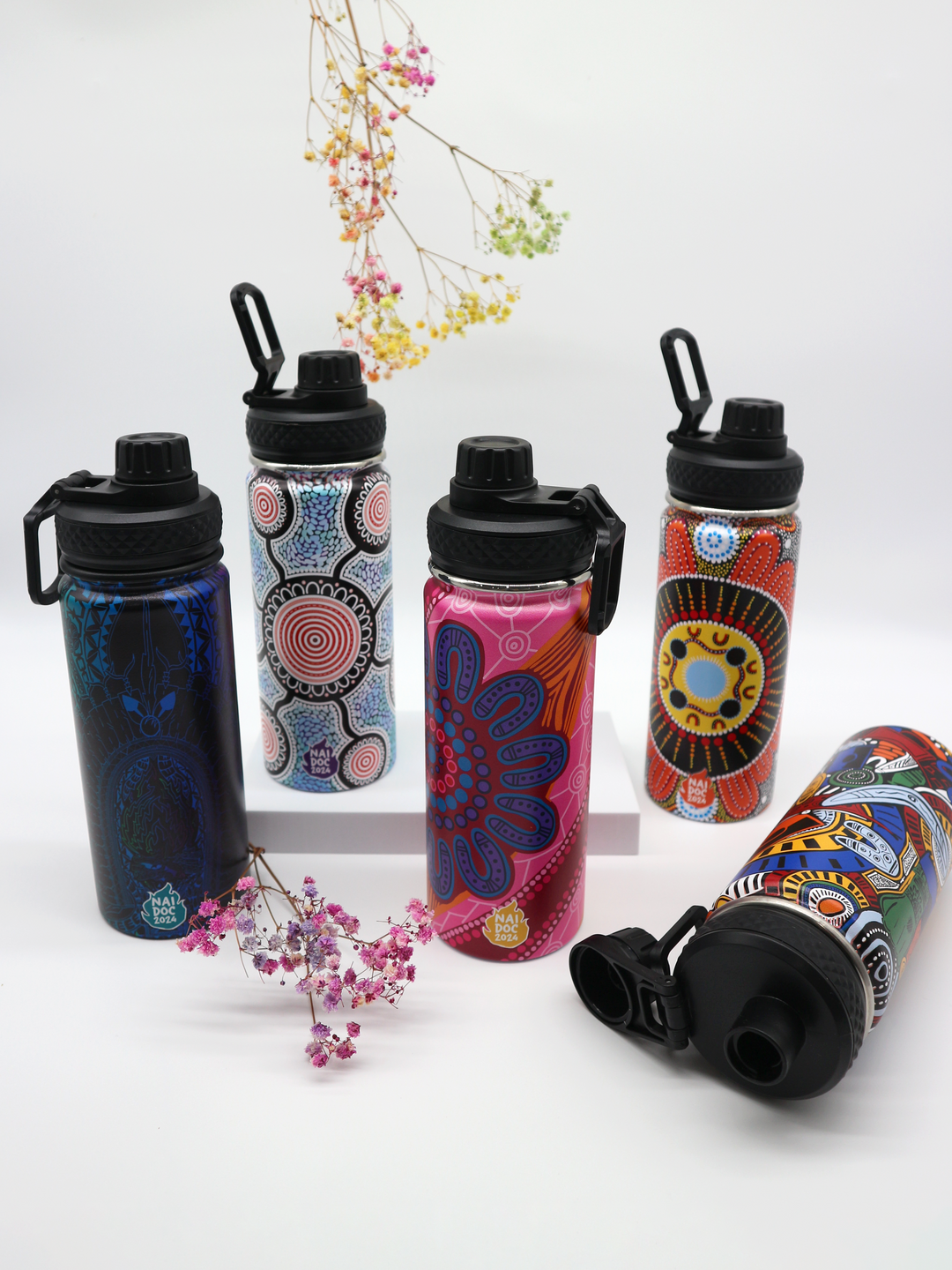 Flames of Connection -  NAIDOC 2024 Insulated Water Bottle