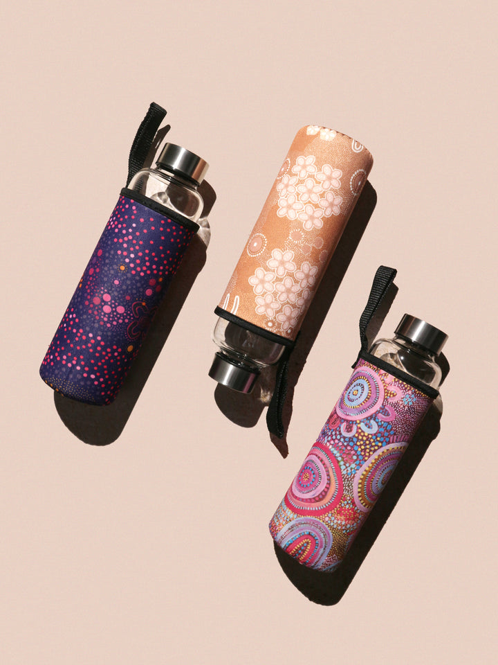 Purple Desert Flower - Water Bottle & Sleeve