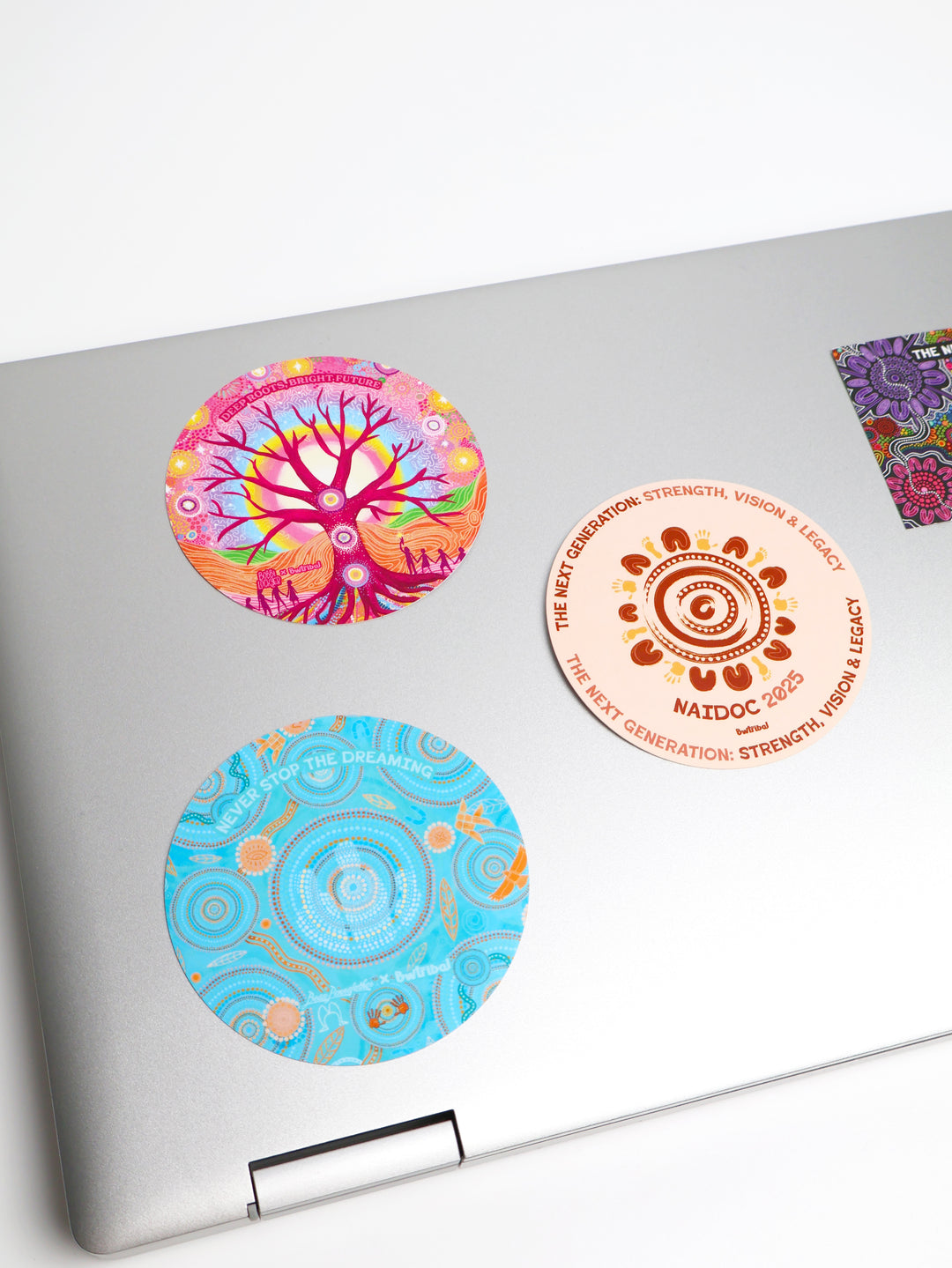 Deep Roots, Bright Future - NAIDOC 2025 Laptop Sticker