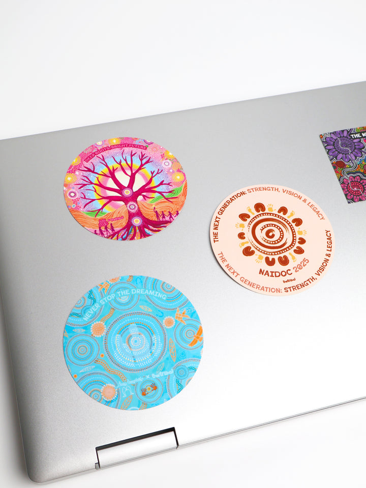 Never Stop the Dreaming - NAIDOC 2025 Laptop Sticker