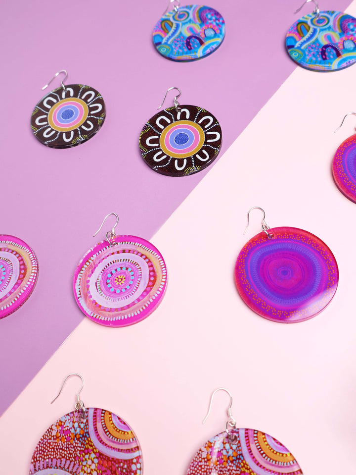 Family Journey - Round Earrings