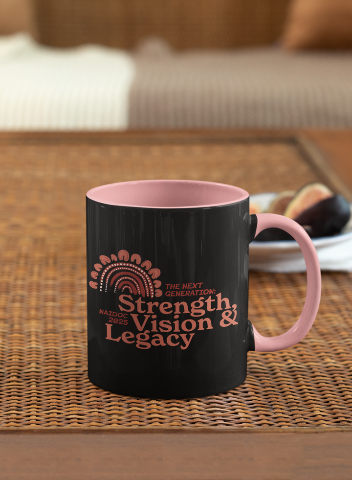 Strength, Vision & Legacy - NAIDOC 2025 Colourful Accent Mug