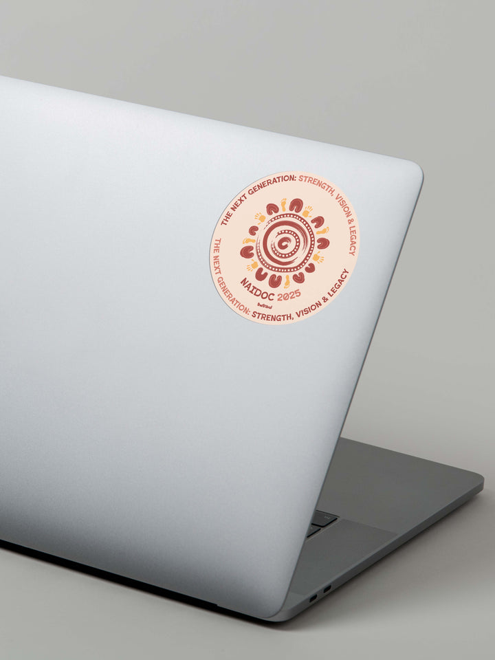 NAIDOC Week Logo (Round) - NAIDOC 2025 Laptop Sticker