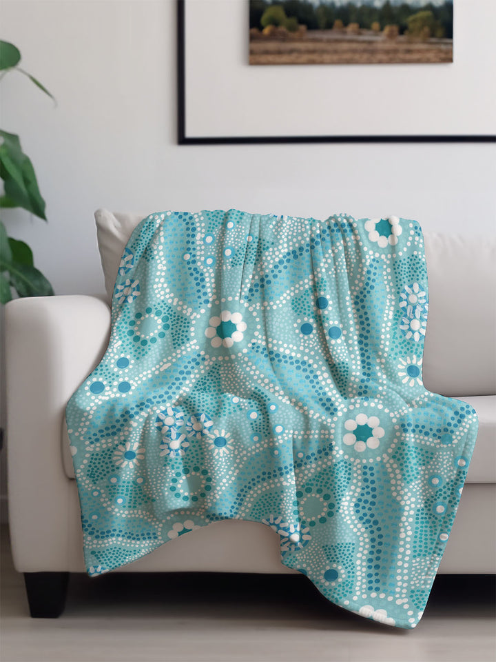 Nadyung (Healing Water) - Throw Rug / Throw Blanket