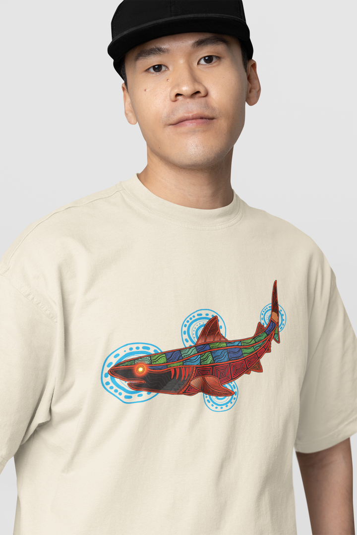 Tiger Shark – Shadows - Men's Oversized Tee