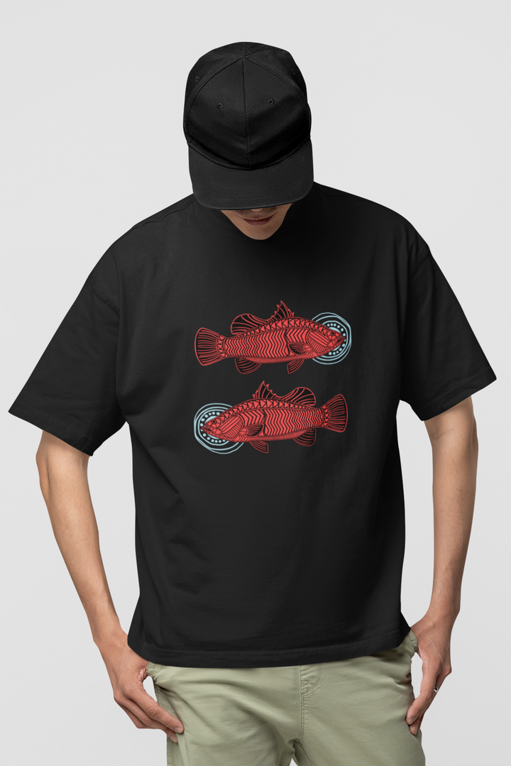 Barramundis – Directions - Men's Oversized Tee