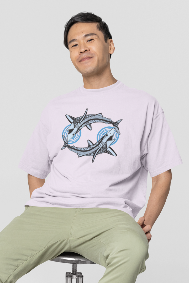 Mako’s – Reflective - Men's Oversized Tee