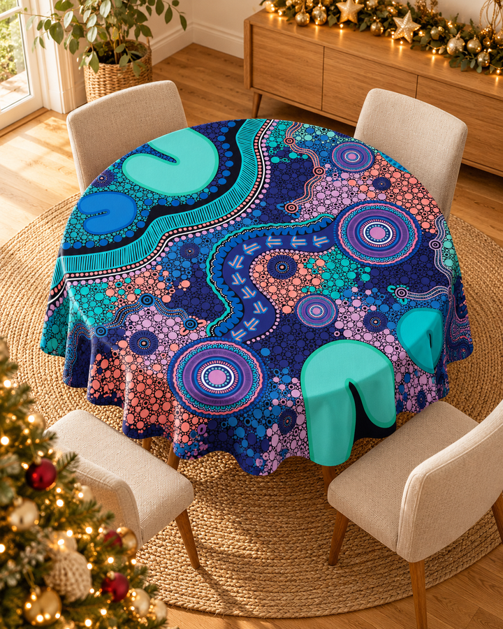 Pathways -Round Tablecloth