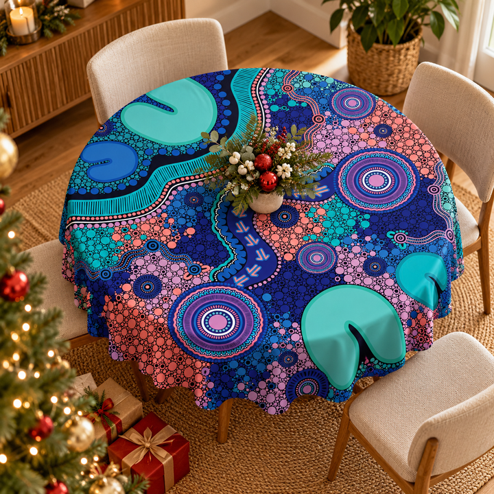 Pathways -Round Tablecloth
