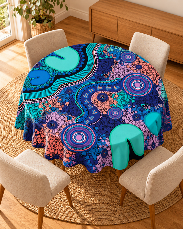 Pathways -Round Tablecloth