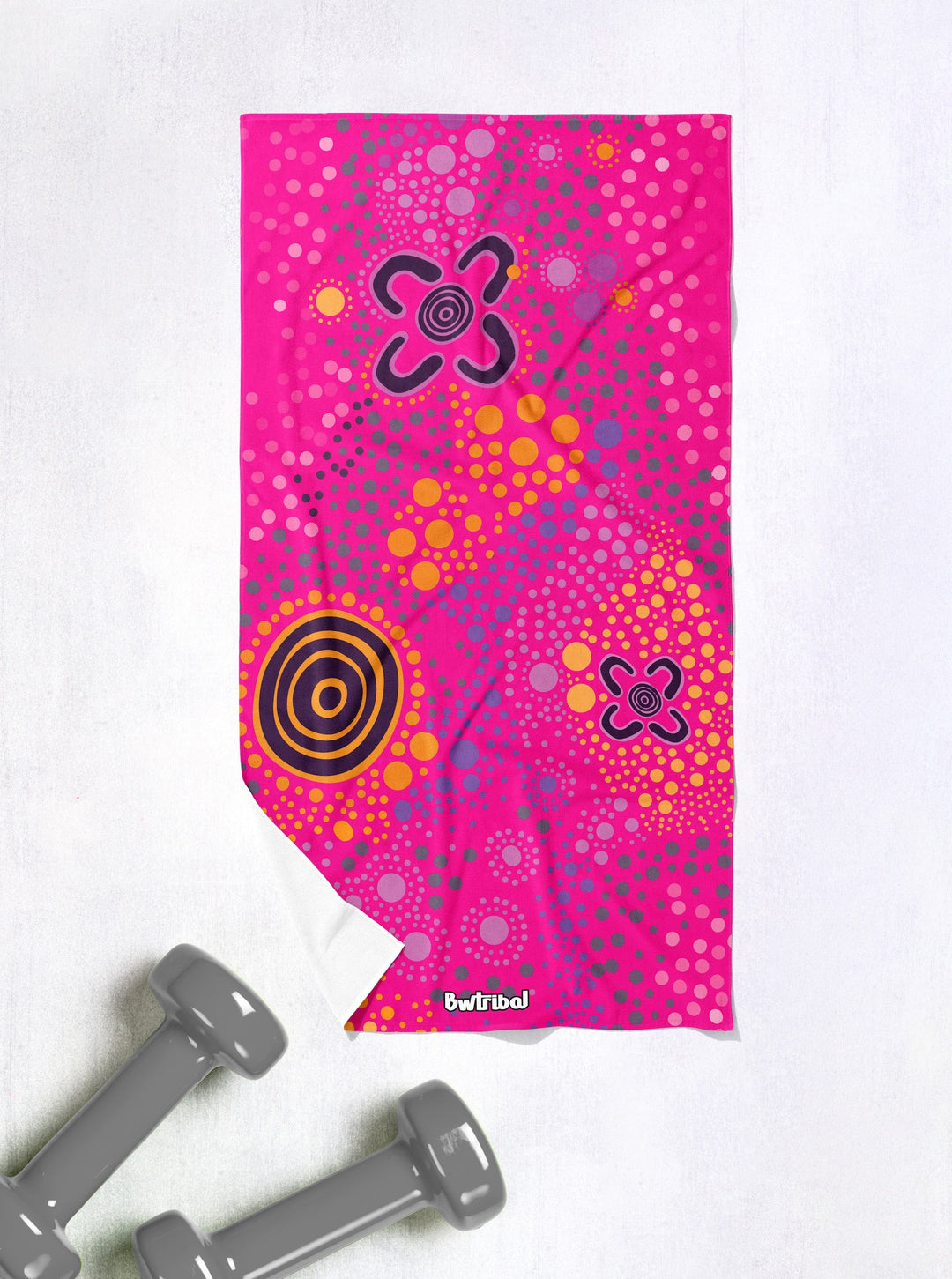 Pink Desert Flower - Gym Towel