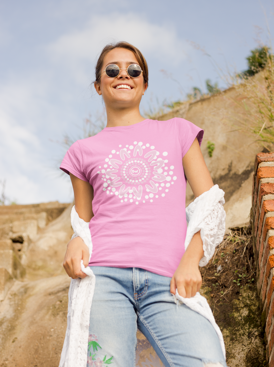 4-Pack Women's T-Shirts: Rise and Wildflowers