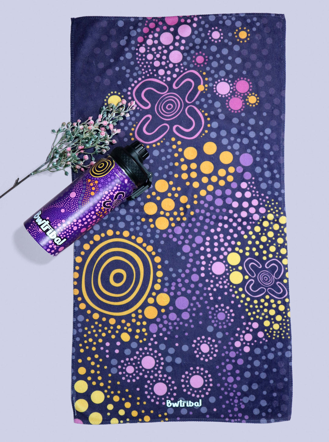 Purple Desert Flower - Gym Towel