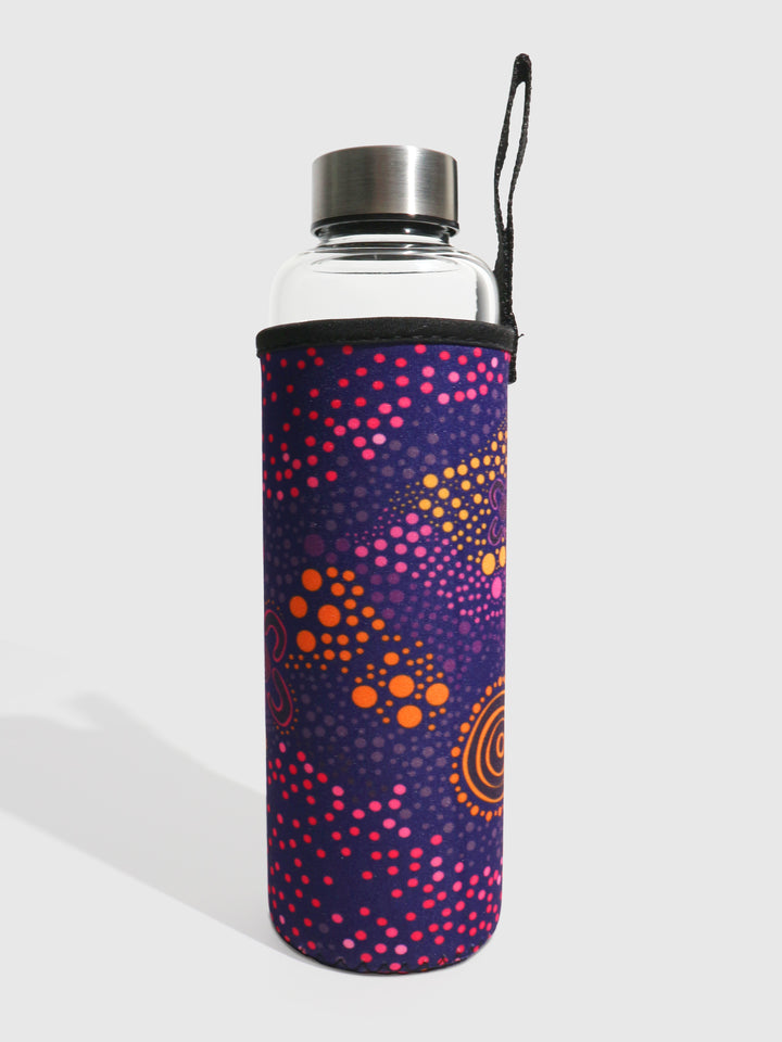 Purple Desert Flower - Water Bottle & Sleeve