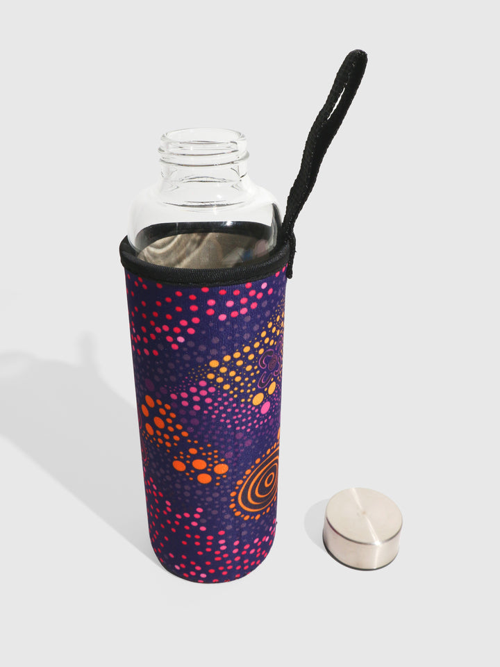 Purple Desert Flower - Water Bottle & Sleeve